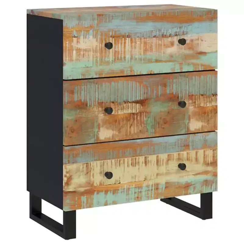Buffet mélangé avec des nuances de vert, de bleu, d'orange et de rouge