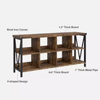 Meuble de rangement à cubes, étagère avec 8 compartiments C Table console de style rustique pour entrée, salon