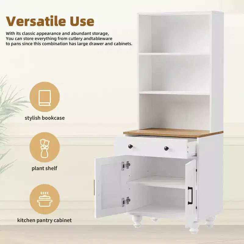 Meuble TV de style rustique pour téléviseurs jusqu'à 70 pouces, meuble de divertissement avec étagères et portes en verre trempé