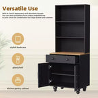 Meuble TV de style rustique pour téléviseurs jusqu'à 70 pouces, meuble de divertissement avec étagères et portes en verre trempé