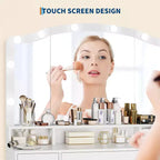 1 coiffeuse au design élégant, rangement spacieux, construction durable, assemblage facile et finition stylée