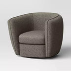 Fauteuil pivotant de salon beige