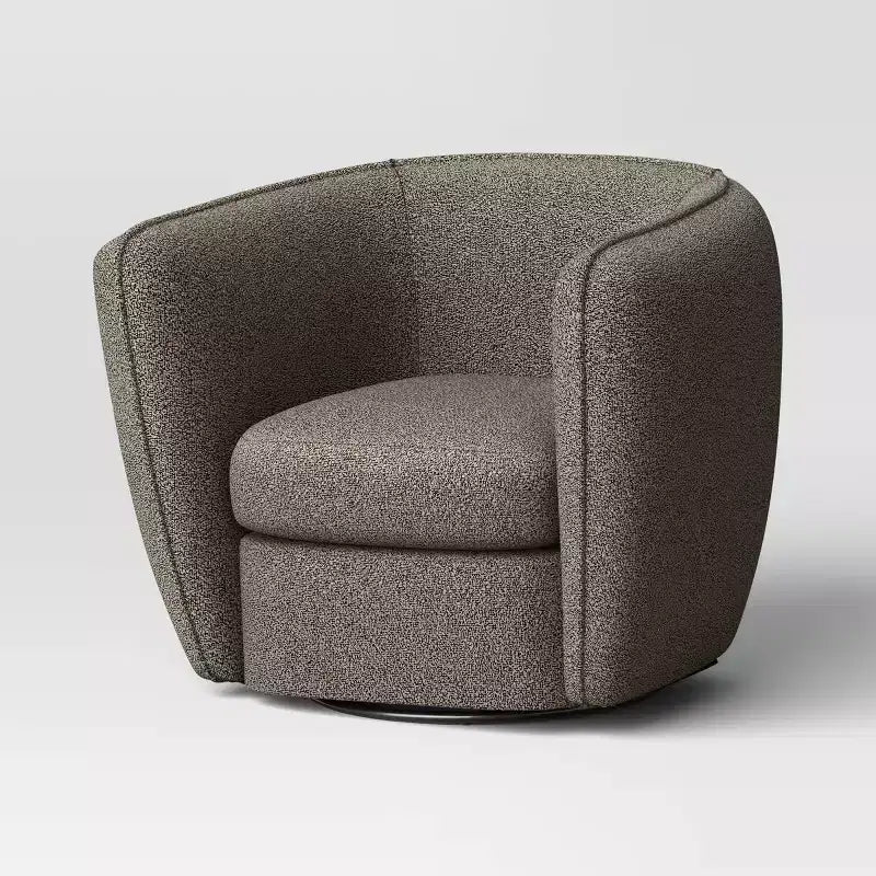 Fauteuil pivotant de salon beige