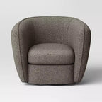 Fauteuil pivotant de salon beige