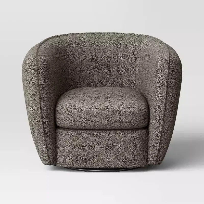 Fauteuil pivotant de salon beige