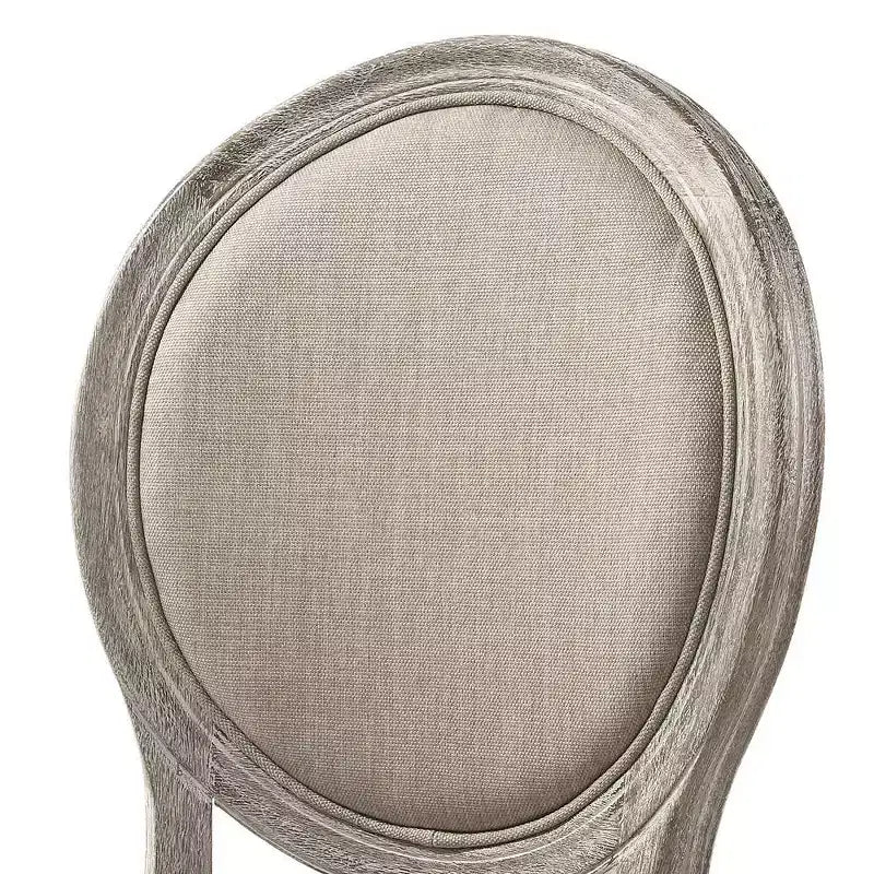 Fauteuil d'appoint en tissu bronzé/finition chêne clair vieilli