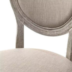 Fauteuil d'appoint en tissu bronzé/finition chêne clair vieilli
