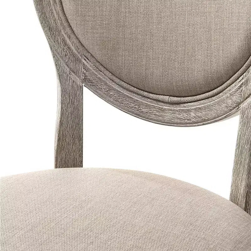 Fauteuil d'appoint en tissu bronzé/finition chêne clair vieilli