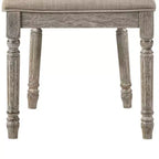 Fauteuil d'appoint en tissu bronzé/finition chêne clair vieilli