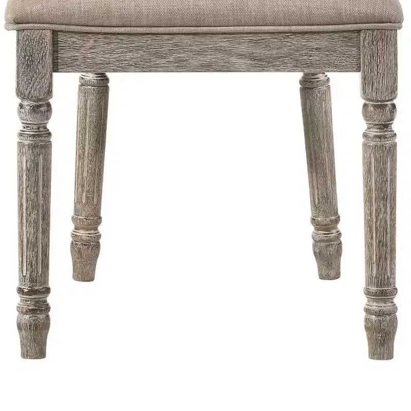 Fauteuil d'appoint en tissu bronzé/finition chêne clair vieilli
