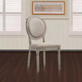 Fauteuil d'appoint en tissu bronzé/finition chêne clair vieilli