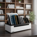 Stand Steady Line Leader Desktop Open Charging Station Holds Up to 12 Devices - White