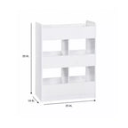 Organisateur de rangement vertical, Blanc