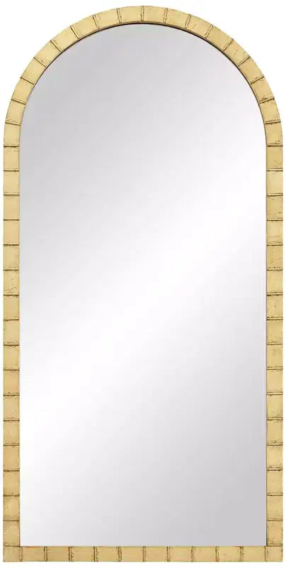 Uttermost Portina Matte Gold 24 x 48 Arched Wall Mirror